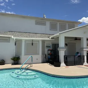 All new solar screens for the side of the home that faces west.