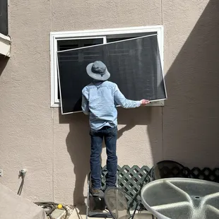 We deliver and install your screens.