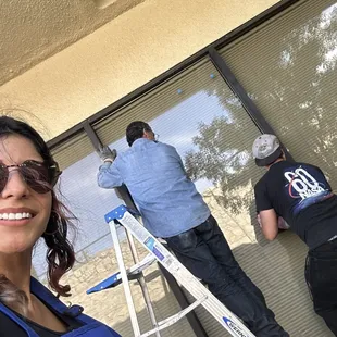 Commercial glass replacement.