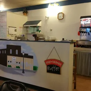 the interior of the restaurant