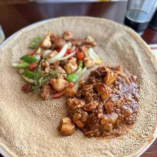 Chicken juicy tibs with Grilled chicken combo