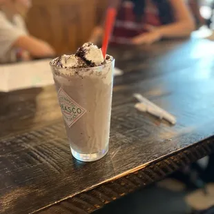 The oreo milkshake