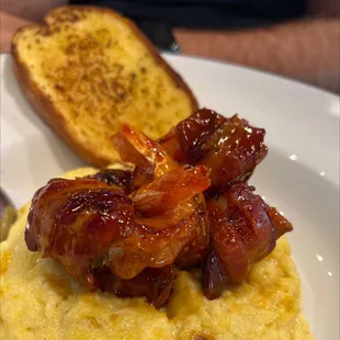 Shrimp &amp; grits - DH says &quot;NO&quot;...way too much sauce and the shrimp is over cooked :(