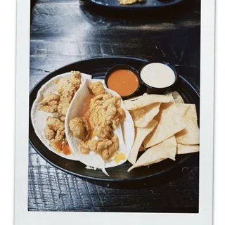 Buffalo Gator Tacos