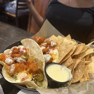 Buffalo Gator Tacos