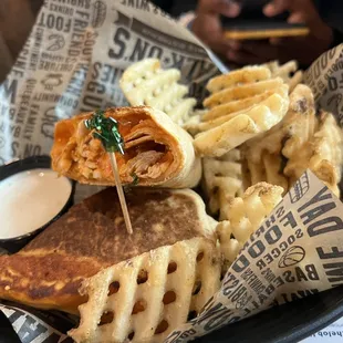 Buffalo chicken wrap