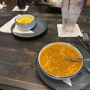 Crawfish Étouffée &amp; Corn Grits! YUMM!