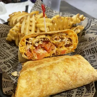 Buffalo chicken wrap (was supposed to be no tomato)