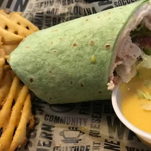 Wrap with fries