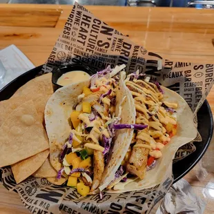 Red fish tacos