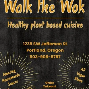 a menu for a healthy plan based cuisine