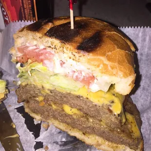 Double bacon cheeseburger