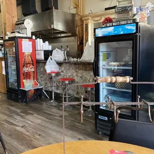 the interior of the restaurant