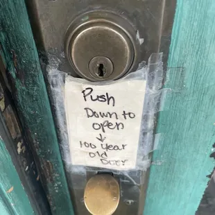 100 year old door (entrance)