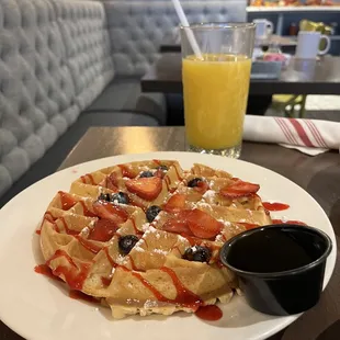 food, waffles