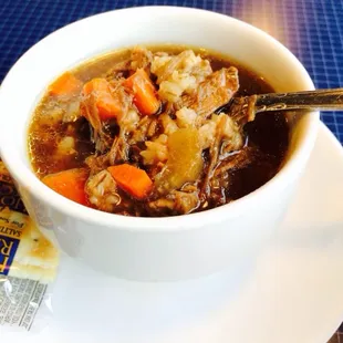 Beef barley soup