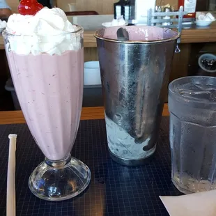 Cherry milkshake