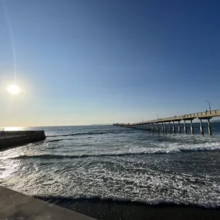 a view of a pier