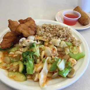 Moo Goo Gai Pan (made spicy)