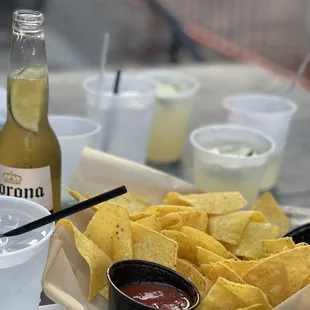 nachos and beer