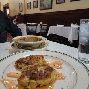 Maryland Crab Cakes and Gumbo.