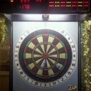 I won at darts.