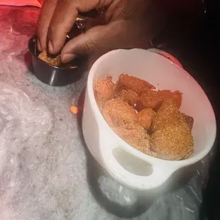 Salmon bites
