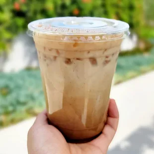 Honey Cinnamon Latte with oat milk