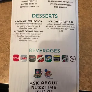 Sides / Desserts