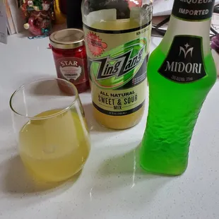 My partially made drink for St Patrick&apos;s Day!