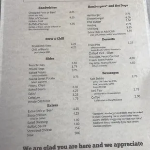 Menu Back