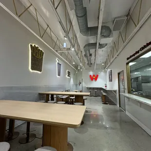 Indoor seating. Good for small &amp; big groups