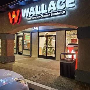 The outside of the restaurant