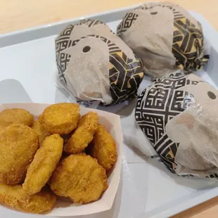 Sandwiches and nuggets