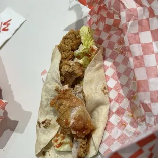 Fried Chicken Wrap