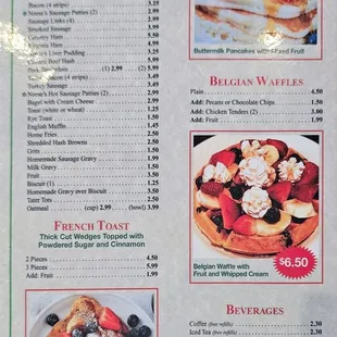 Breakfast Menu