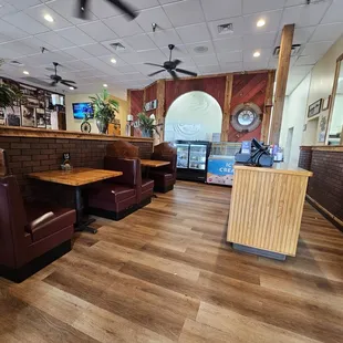 Inside seating