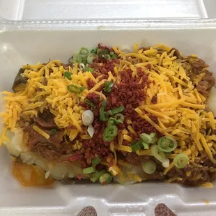 1/2 a loaded bbq potato 12.31.22