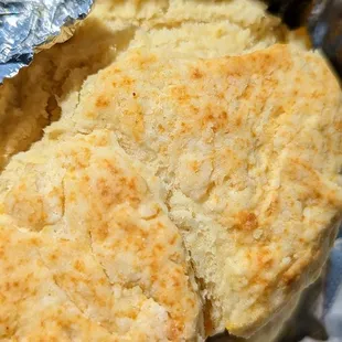 a biscuit with a bite taken out of it