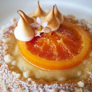 Tangerine vanilla brioche tart w/ Laie vanilla
