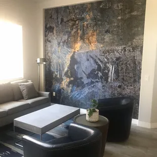 This is a mural. A centerpiece for the room. Beautiful !