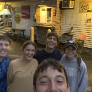 Some friends just having a blast