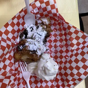 Deep fried brownie