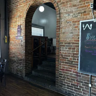 Looking into the family dining from the bar area