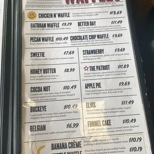 Part of menu.