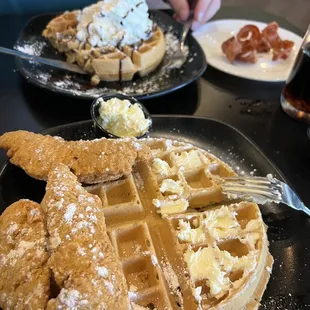 Chicken and waffle