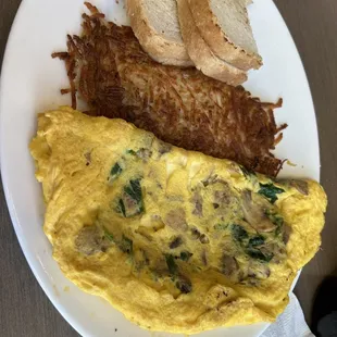 Spinach Mushroom Omelet