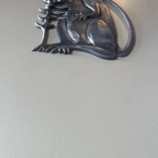 Cat decoration inside Wally's Waffle House!!!