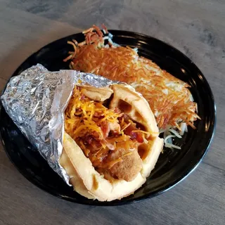 Chicken Waffle Sandwich