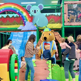 Wally Wombat made a special appearance.